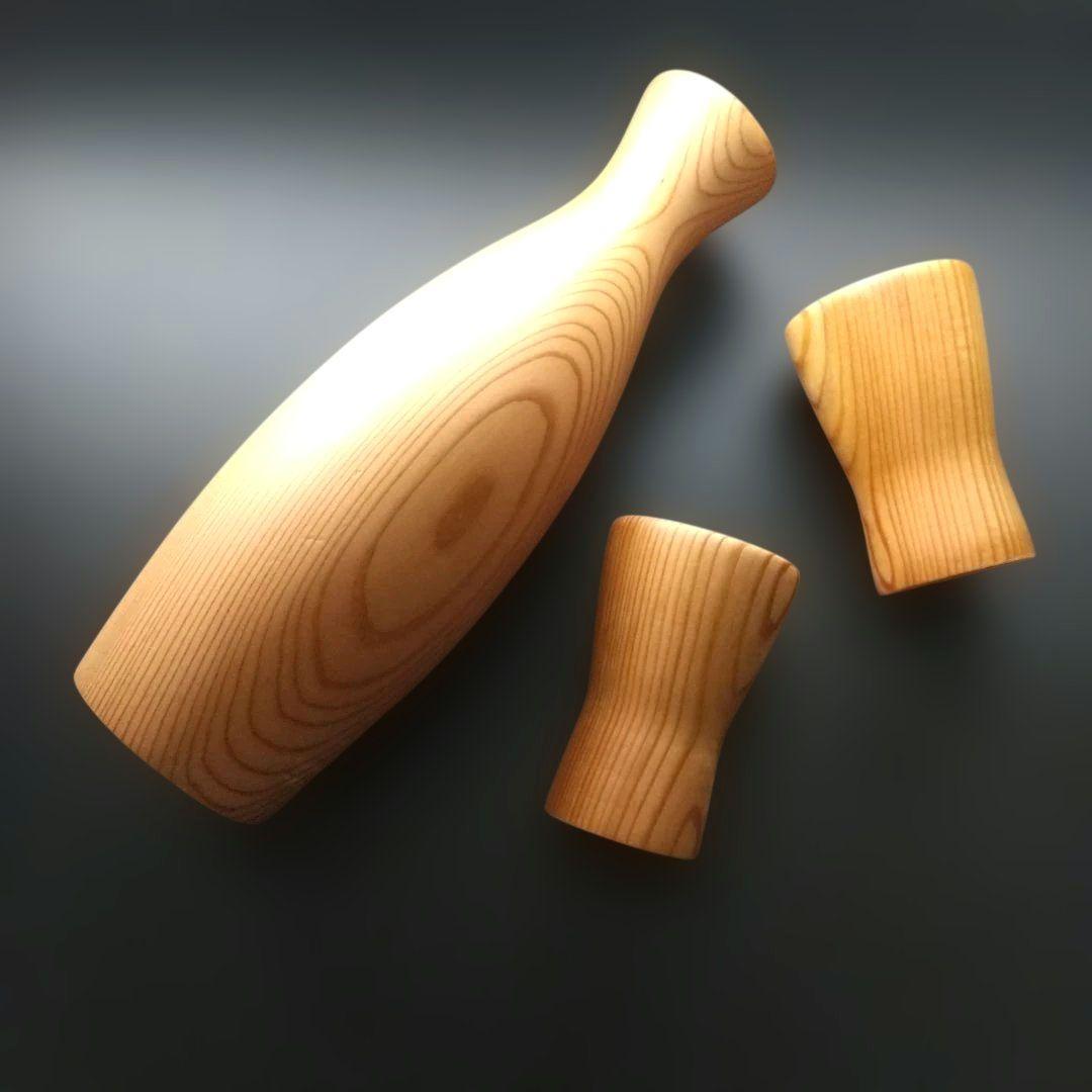 【 未使用 】 屋久杉 木製 酒器 銚子 とっくり