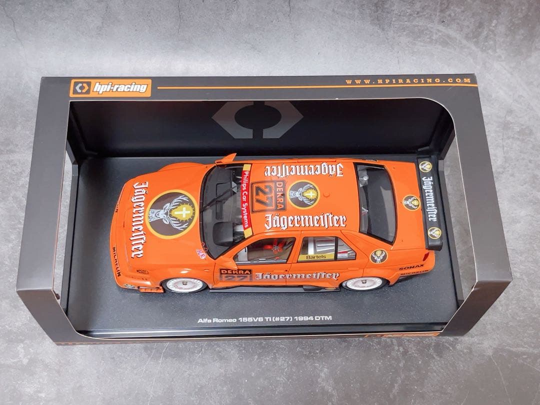hpi Alfaromeo 155 V6 1994 DTM 1/18 ミニカー