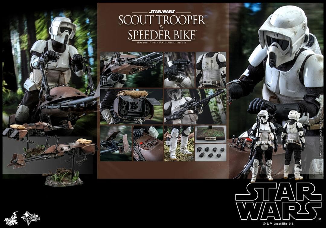 ホットトイズ 『スター・ウォーズ』 スカウト・トルーパー＆スピーダー・バイク