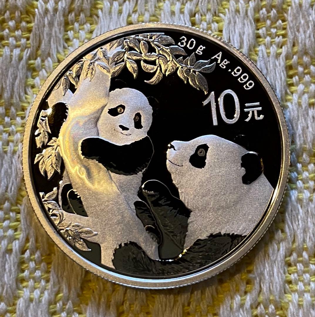 2021年 純銀 パンダ銀貨 30g 中国 10元 シルバー