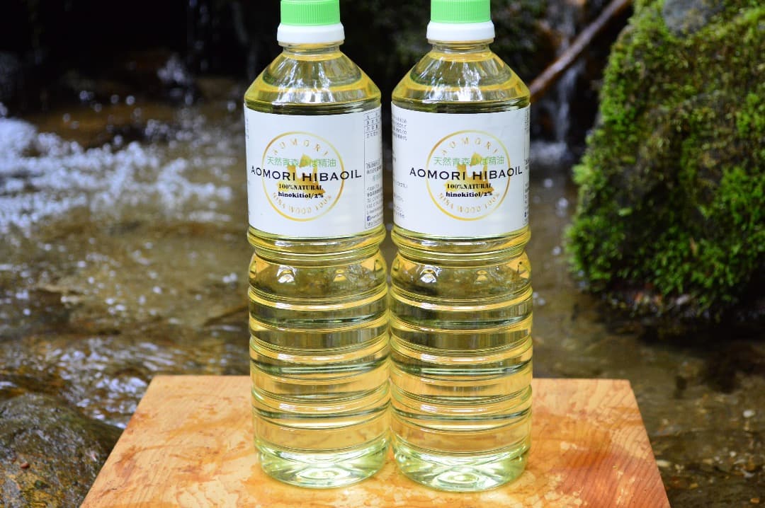 天然青森ひば精油1L×2本/産地直送！青森ひば油/エッセンシャルオイル