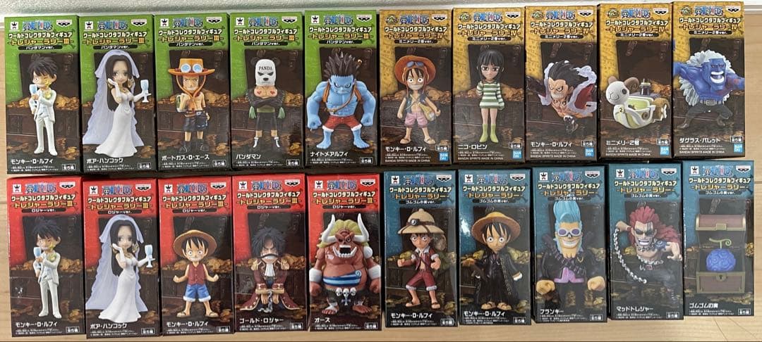ワンピース トレジャーラリーワーコレフィギュアセット！