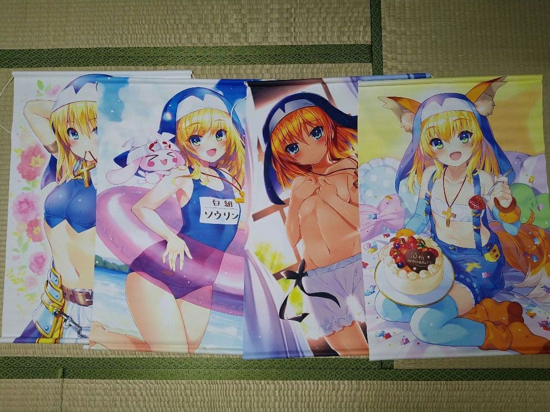 【断捨離】タペストリー一式＋紙ポスター（戦国乙女・リオ・マジカルハロウィン）