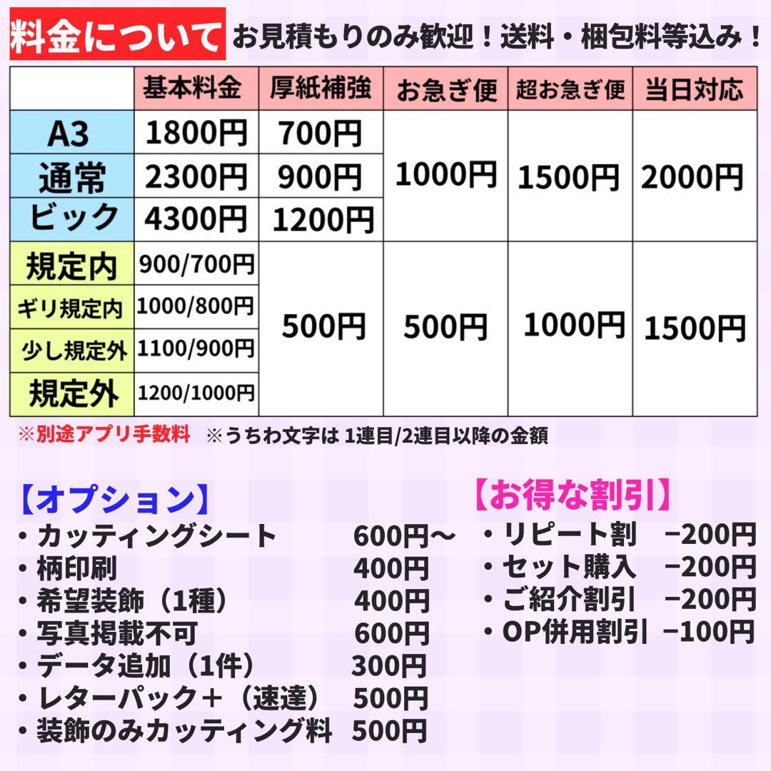 【ハイブリッド】 オーダー 連結うちわ文字 文字パネル うちわ文字