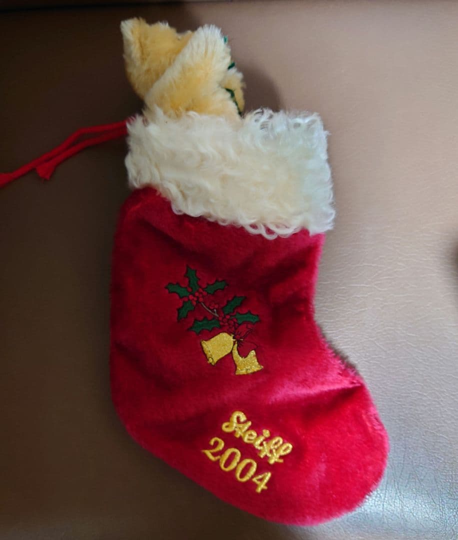 シュタイフテディベア　2004年クリスマスくつ下ベア