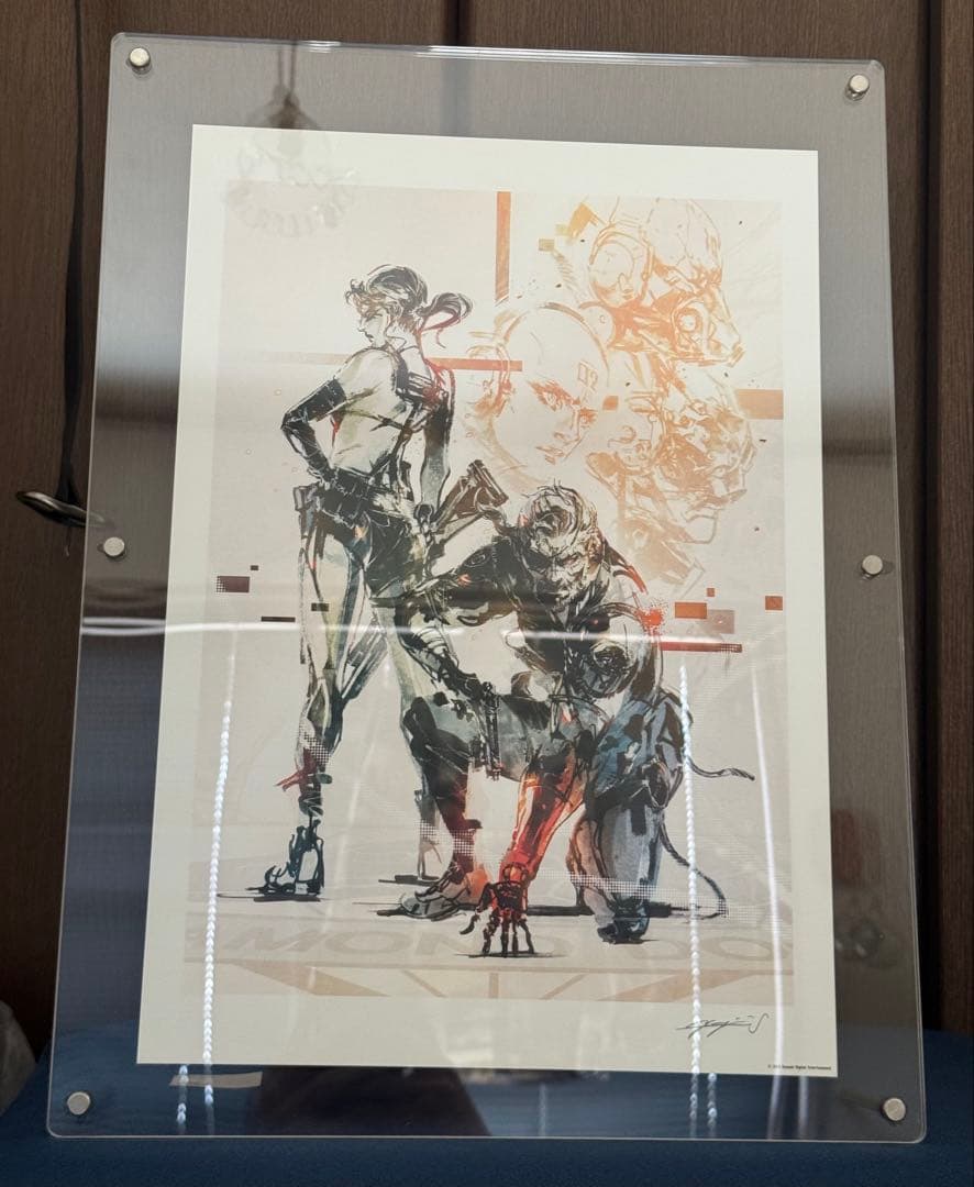アクリルフレーム入り Happyくじ メタルギアソリッドV LAST賞 複製原画