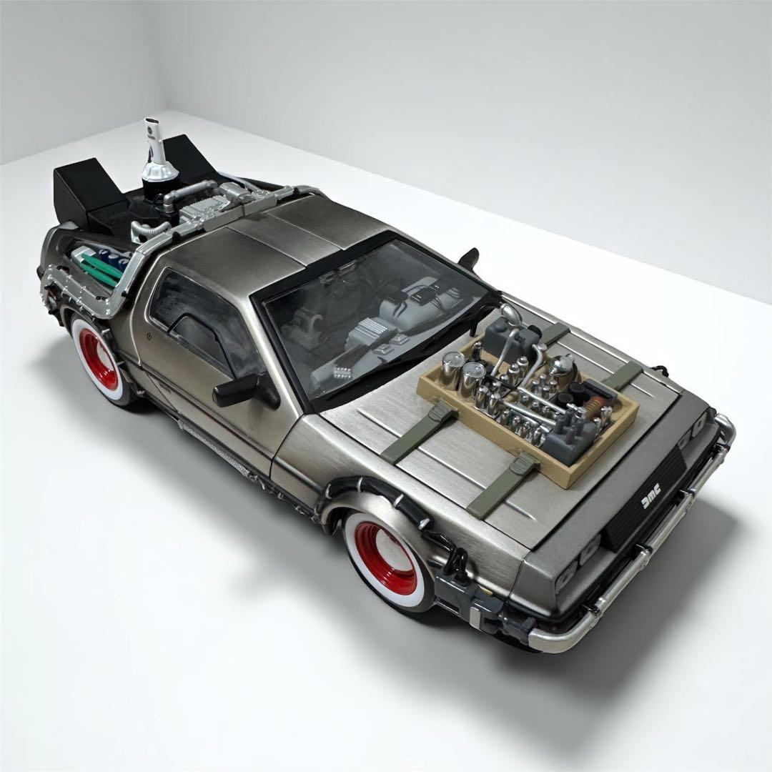 Sun Star 1/18 デロリアン タイムマシン ダイキャストミニカー