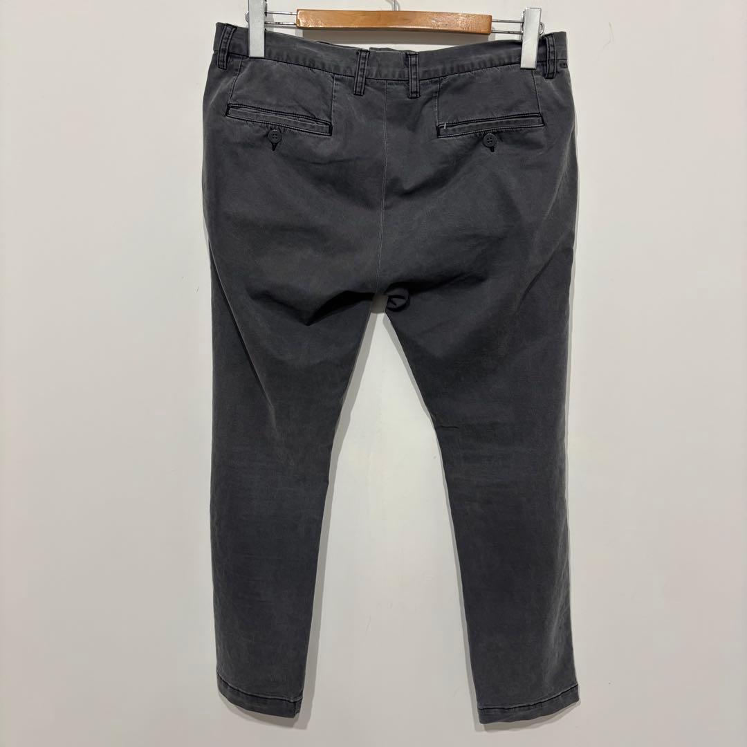 レミレリーフ　美品 ウォッシュ加工 ストレッチ チノ スリム テーパード パンツ
