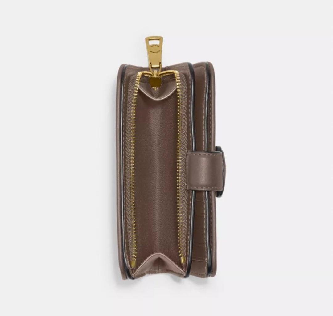 COACH コーチ、タビーミディアムウォレットグレー ジュ二つ折り財布