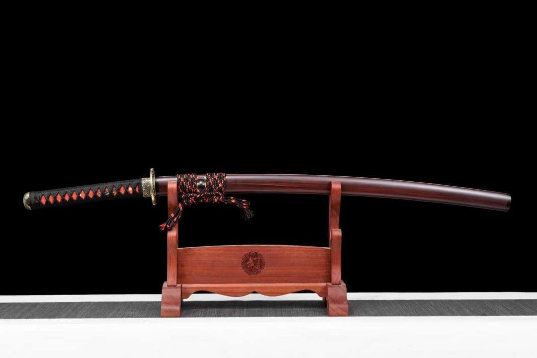 【赤炎の武士】 古兵器 刀装具 日本刀　模造刀 居合刀 武士道 鑑賞用 美術刀