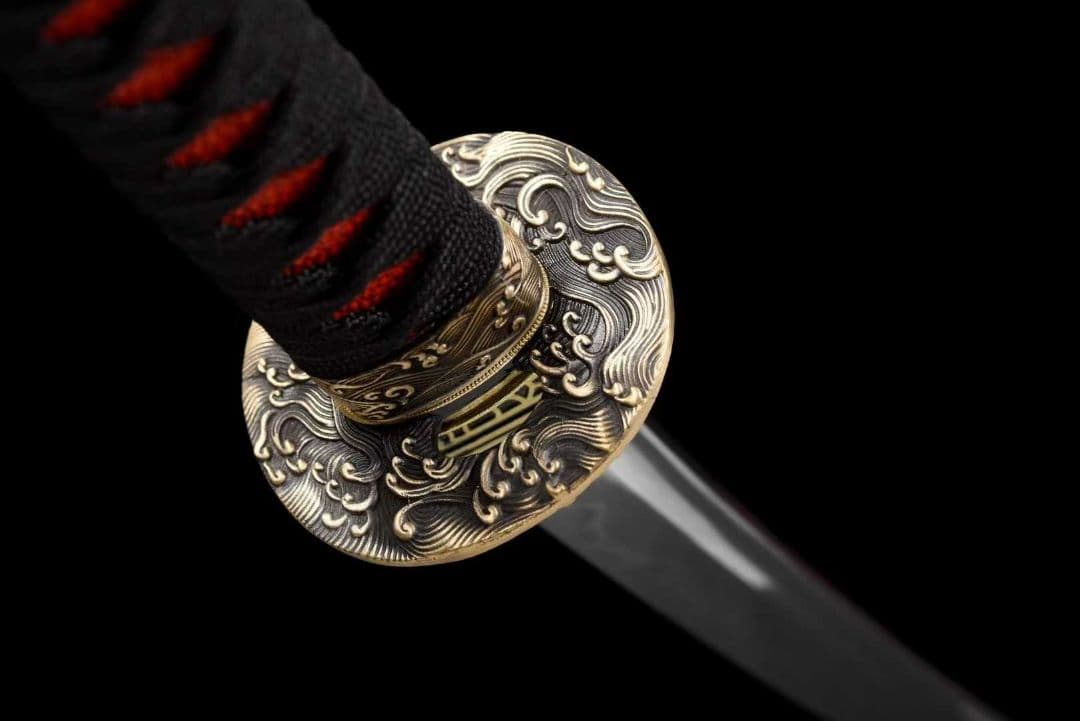 【赤炎の武士】 古兵器 刀装具 日本刀　模造刀 居合刀 武士道 鑑賞用 美術刀