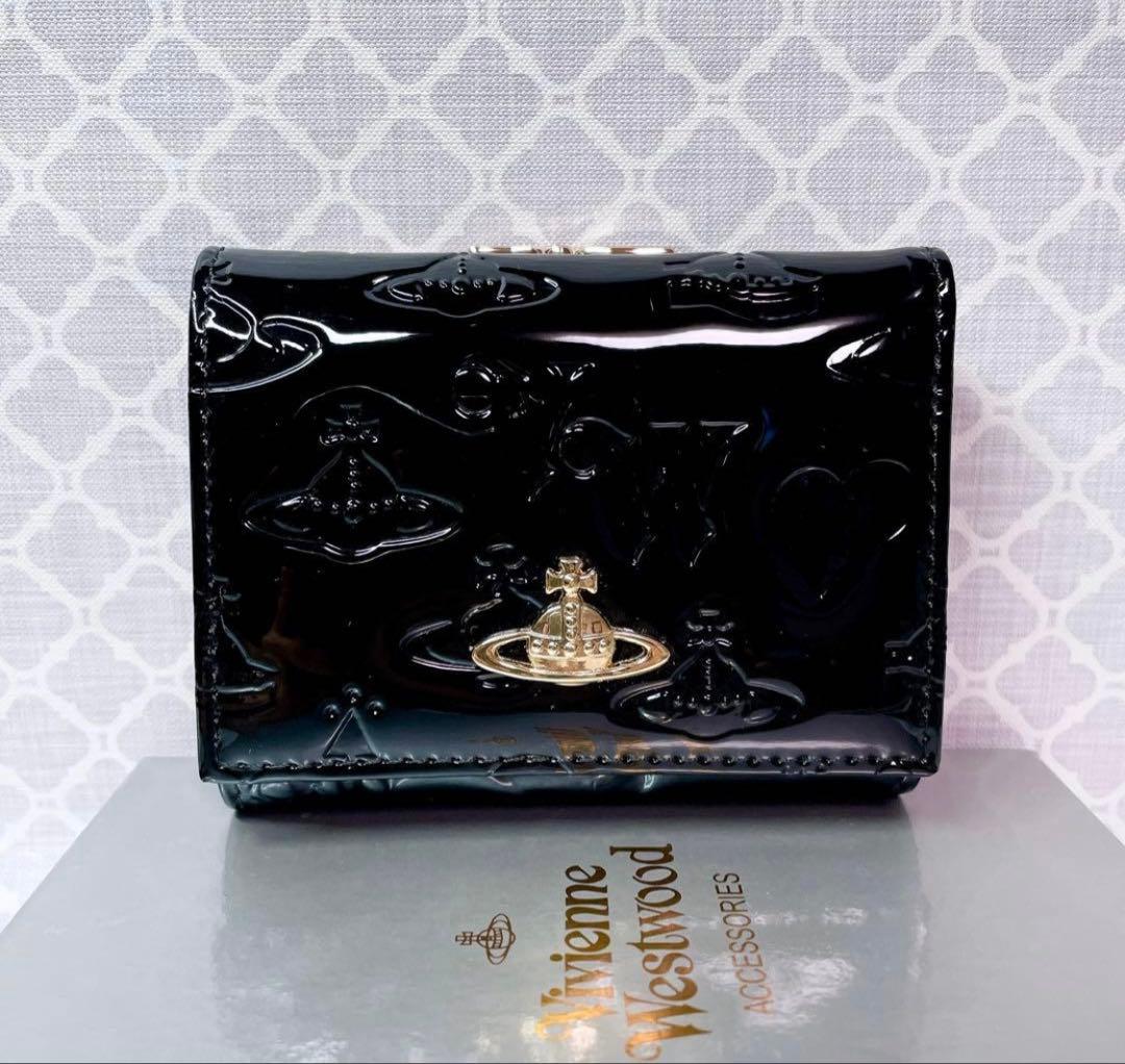 【大人気✨️ショッパー付】新品 Vivienne Westwood エナメル黒