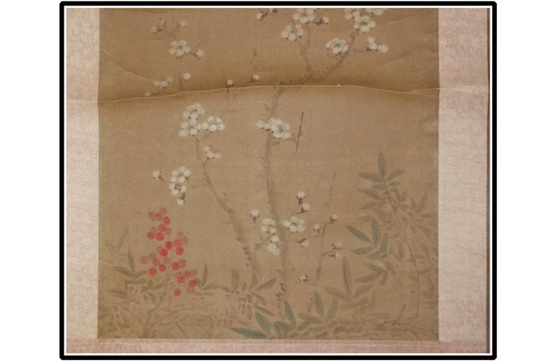 日本江戸時代肉筆掛け軸その3※激安骨董品 X1150C3-2