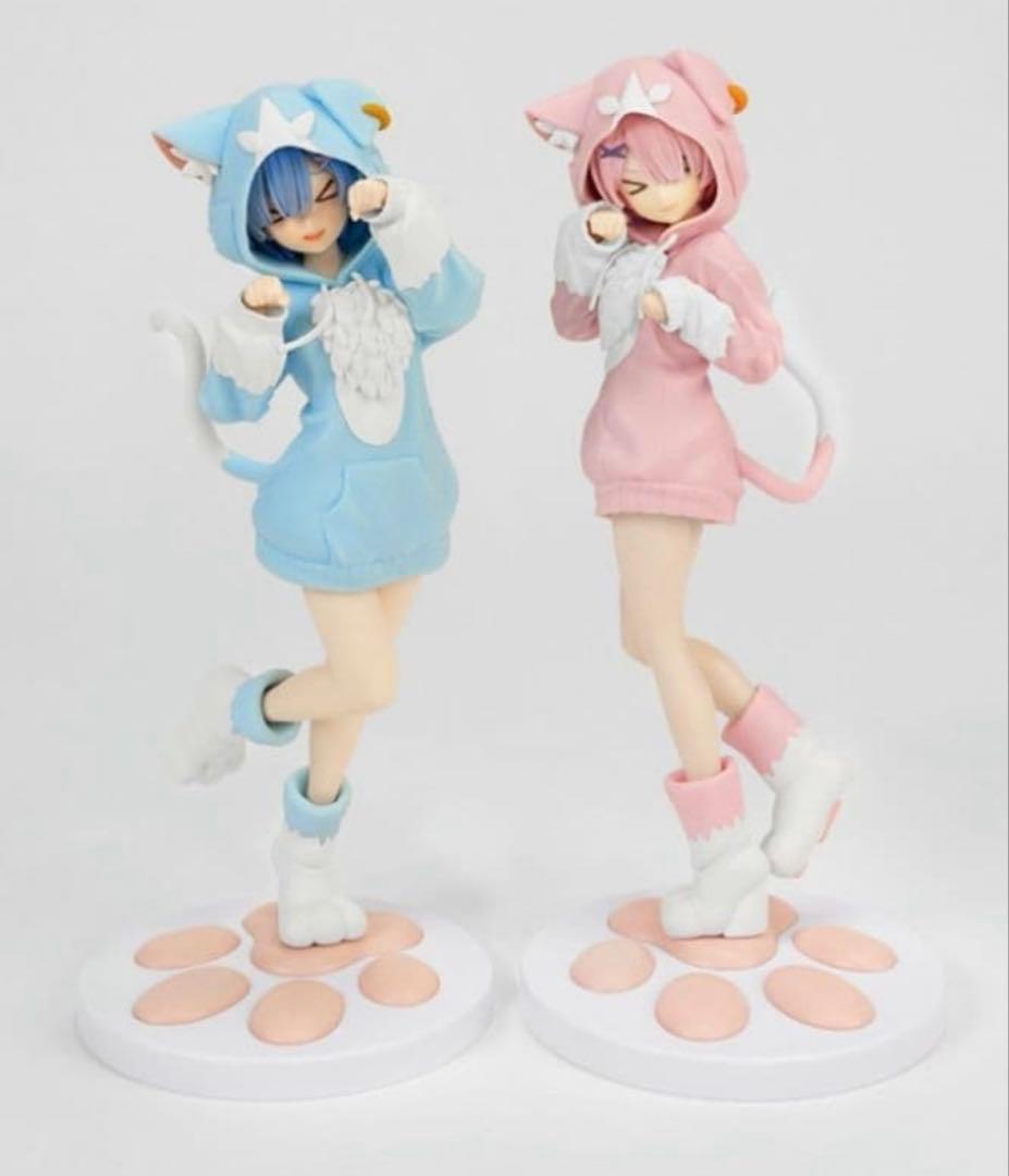 【新品未開封】 リゼロ レム ラム フィギュア もふもふパック セガUFO限定