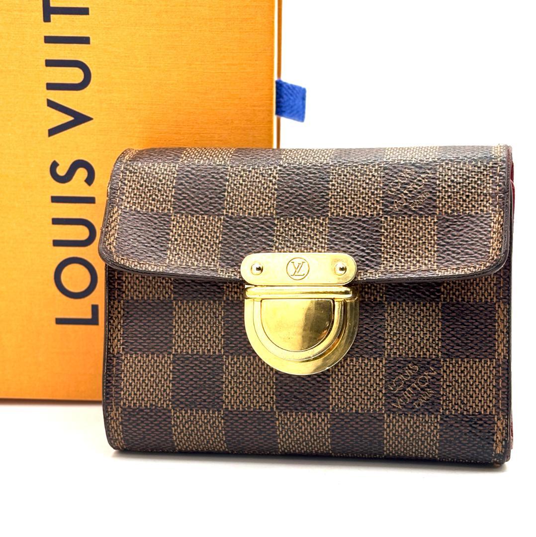 ニ*コ様 ルイヴィトン　三つ折り財布 ダミエ ポルトフォイユ コアラ　ブラウン