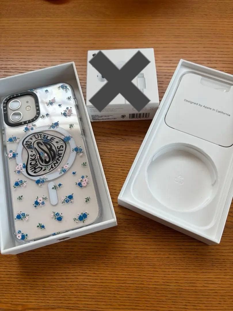 iPhone12、casetifyケース（MagSafe対応）、イヤホンのセット
