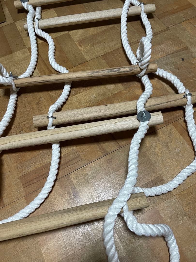 東急ハンズ購入 未使用保管 ロープ避難はしご 9段 金具完備 防災用品