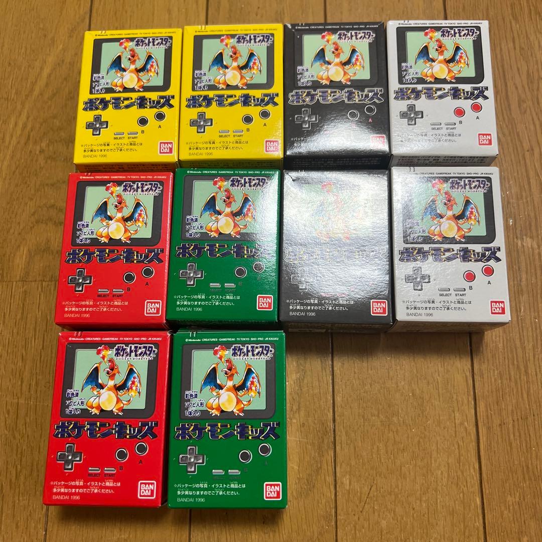 ポケモンキッズ 初版 1996年 食玩 指人形 完品 箱あり カード付き