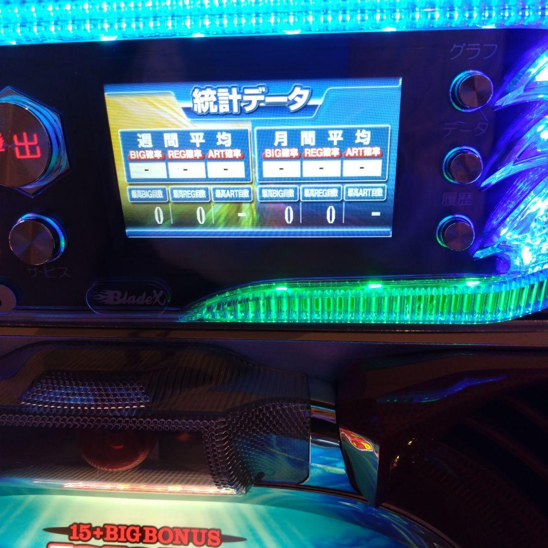 パチスロ　ブレイドX　データカウンター　スロット　実機　アクリル製　ステー付き