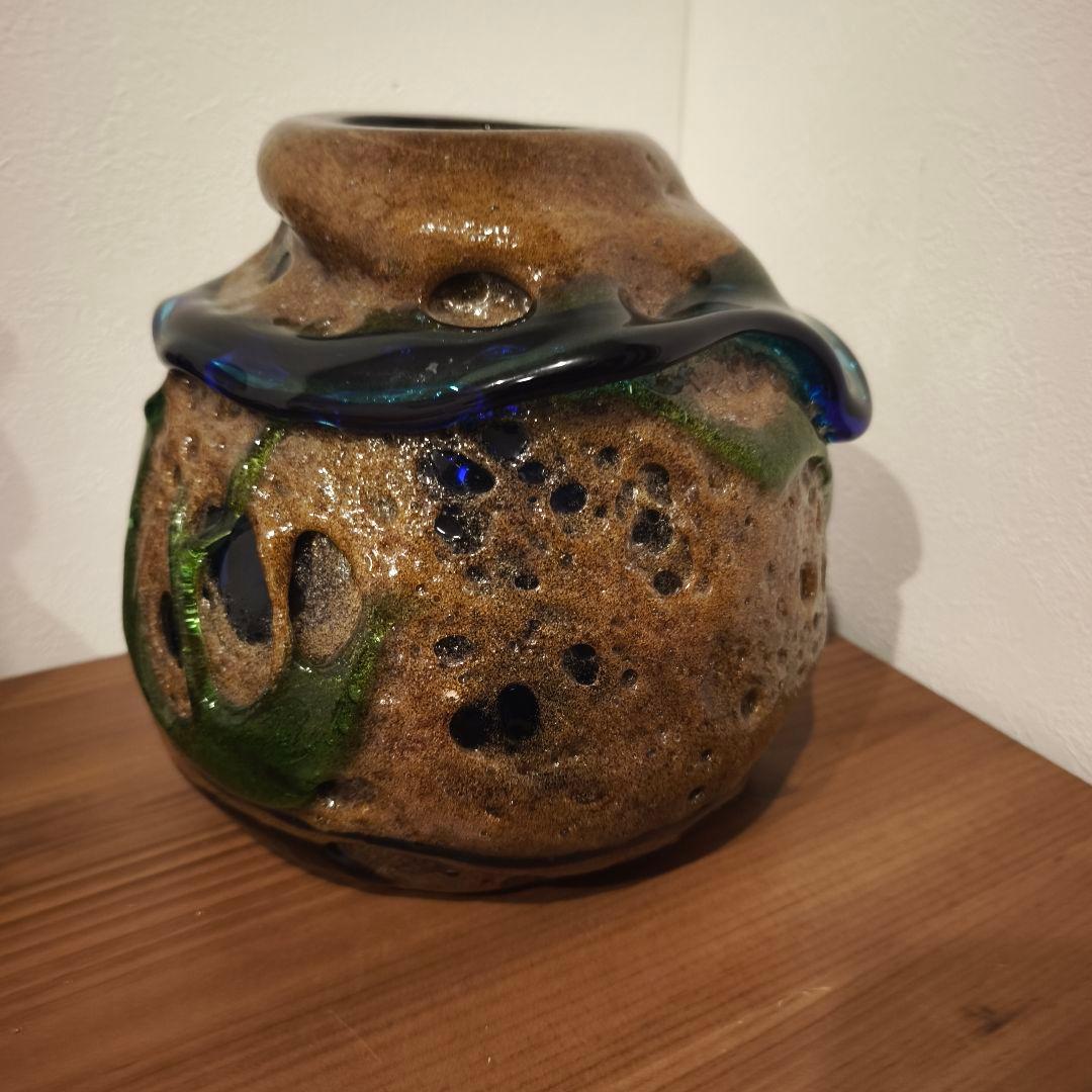 値下げ対応専用品　現代の名工　稲嶺盛吉　琉球ガラス 花瓶