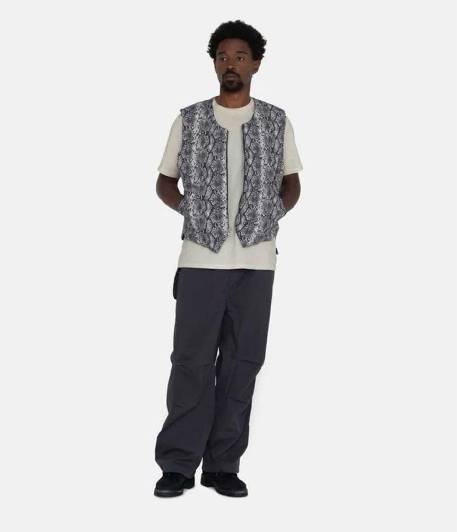 トップス stussygear PYTHON REVERSIBLE VEST L