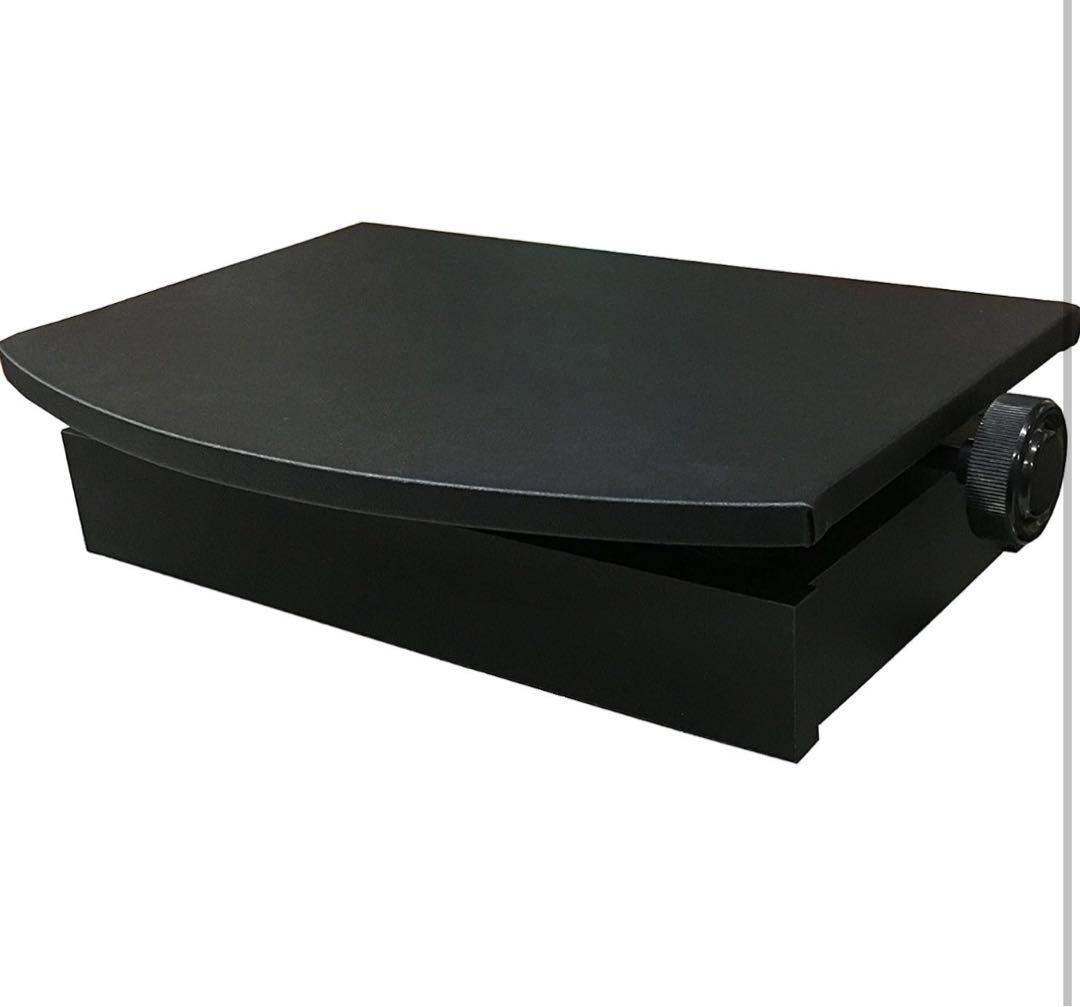 吉澤 ヨシザワ PEACOCK ピアノ補助台 ブラック 無段階高低式 AX-50