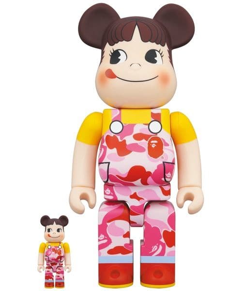 BE＠RBRICK  BAPE(R) × ペコちゃん 100% 400% ピンク