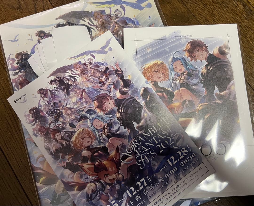 グラブルフェス 2025 入場特典リーフレット　パンフレット リアル×6