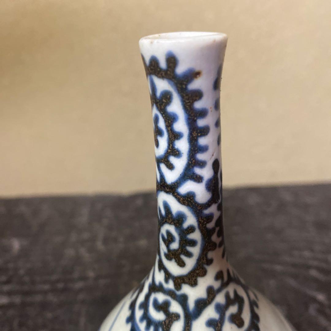 古伊万里たこ唐草徳利