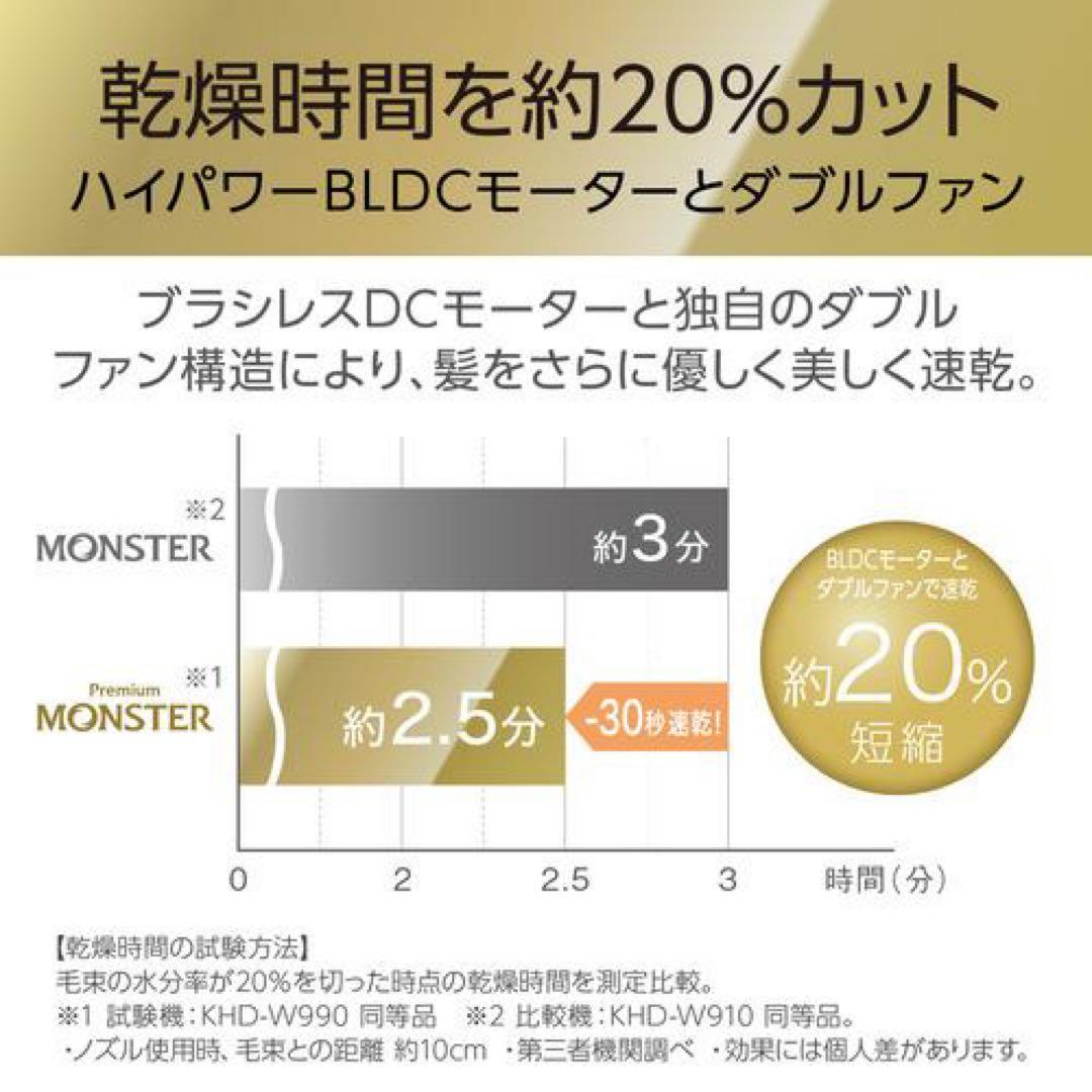 コイズミ BLDCダブルファンドライヤー ホワイト KHD-W990/W