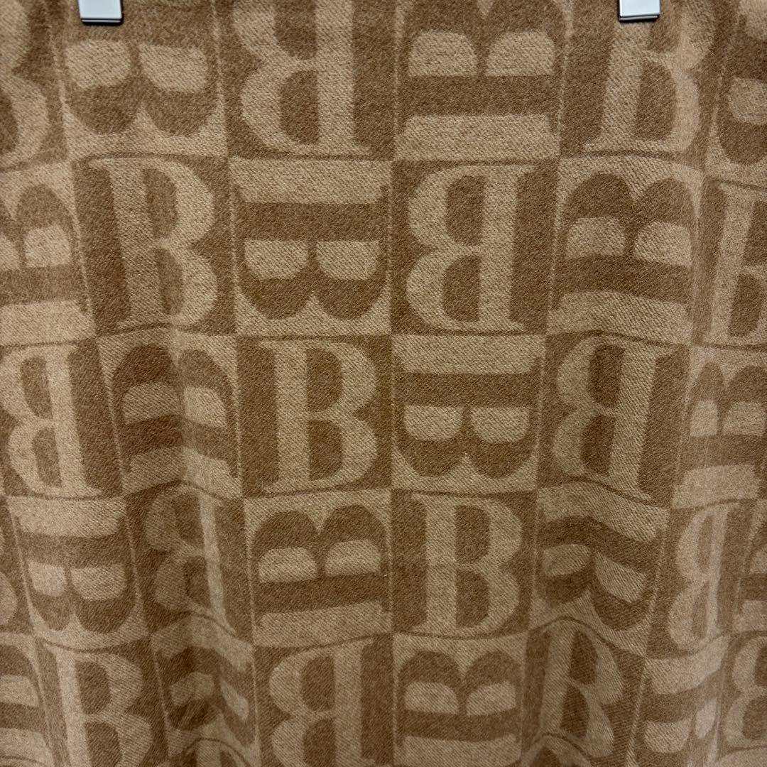 希少　Burberrys バーバリー　大判　Bロゴ　マフラー　ストール　美品