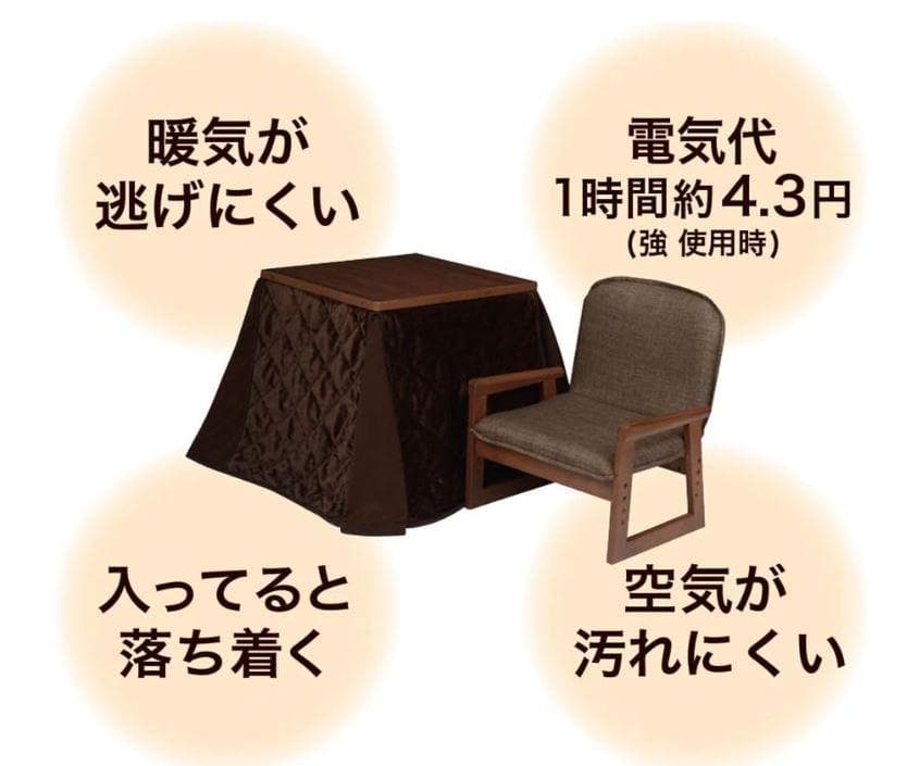 【ふじぽん様用】ユアサプライムス おひとり様用デスク なごみ こたつ3点セット
