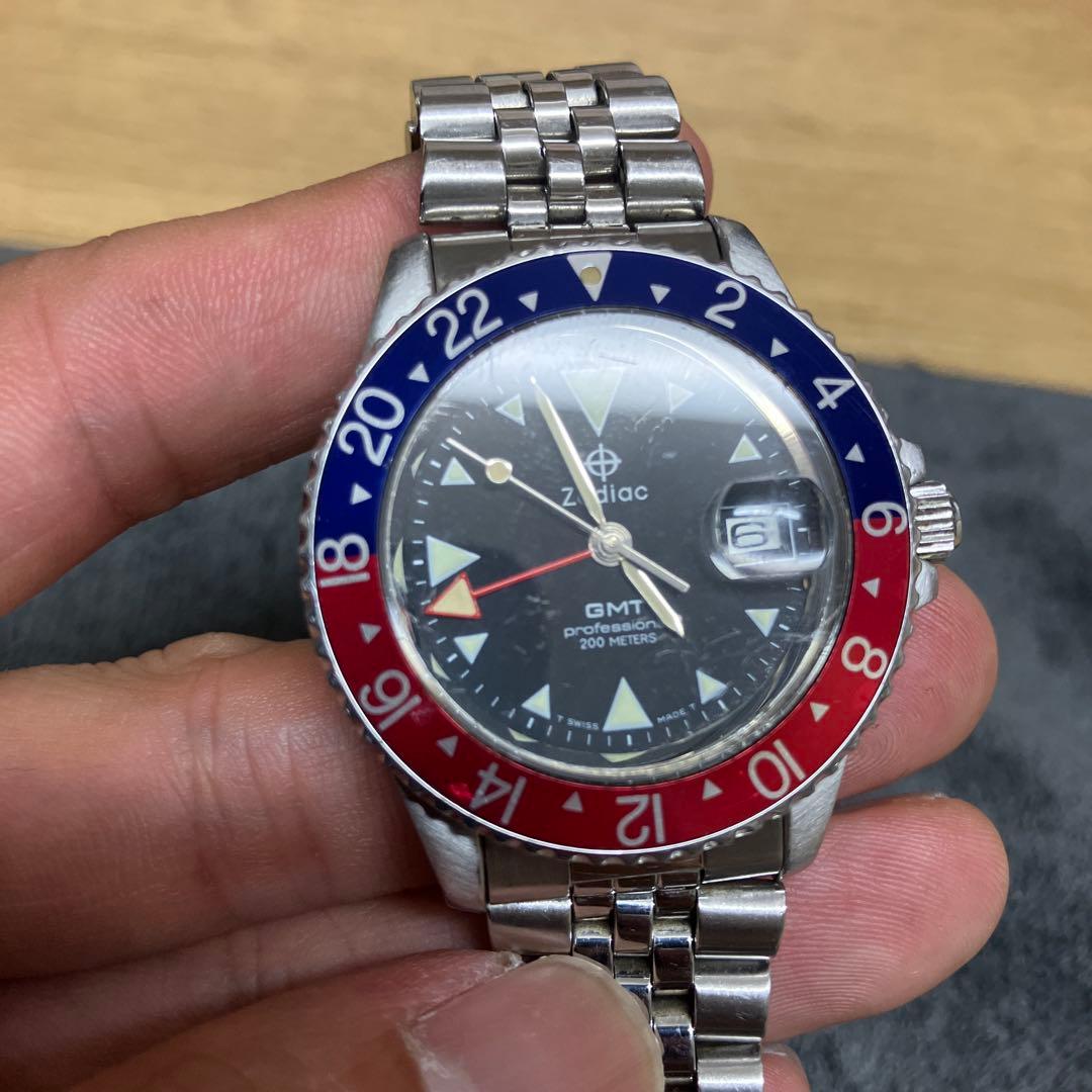 zodiac GMT クオーツ　防水200m ゾディアック