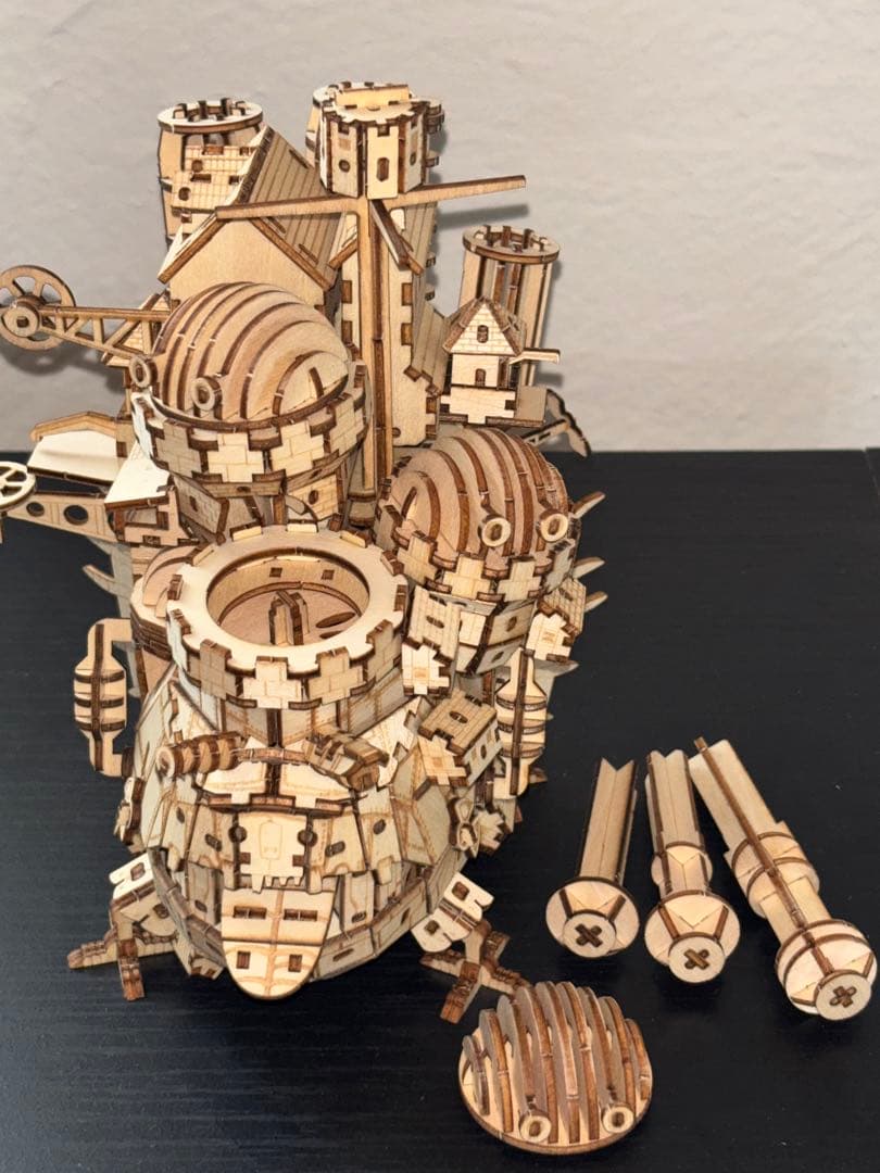 【完成品】ハウルの動く城3Dウッドパズル