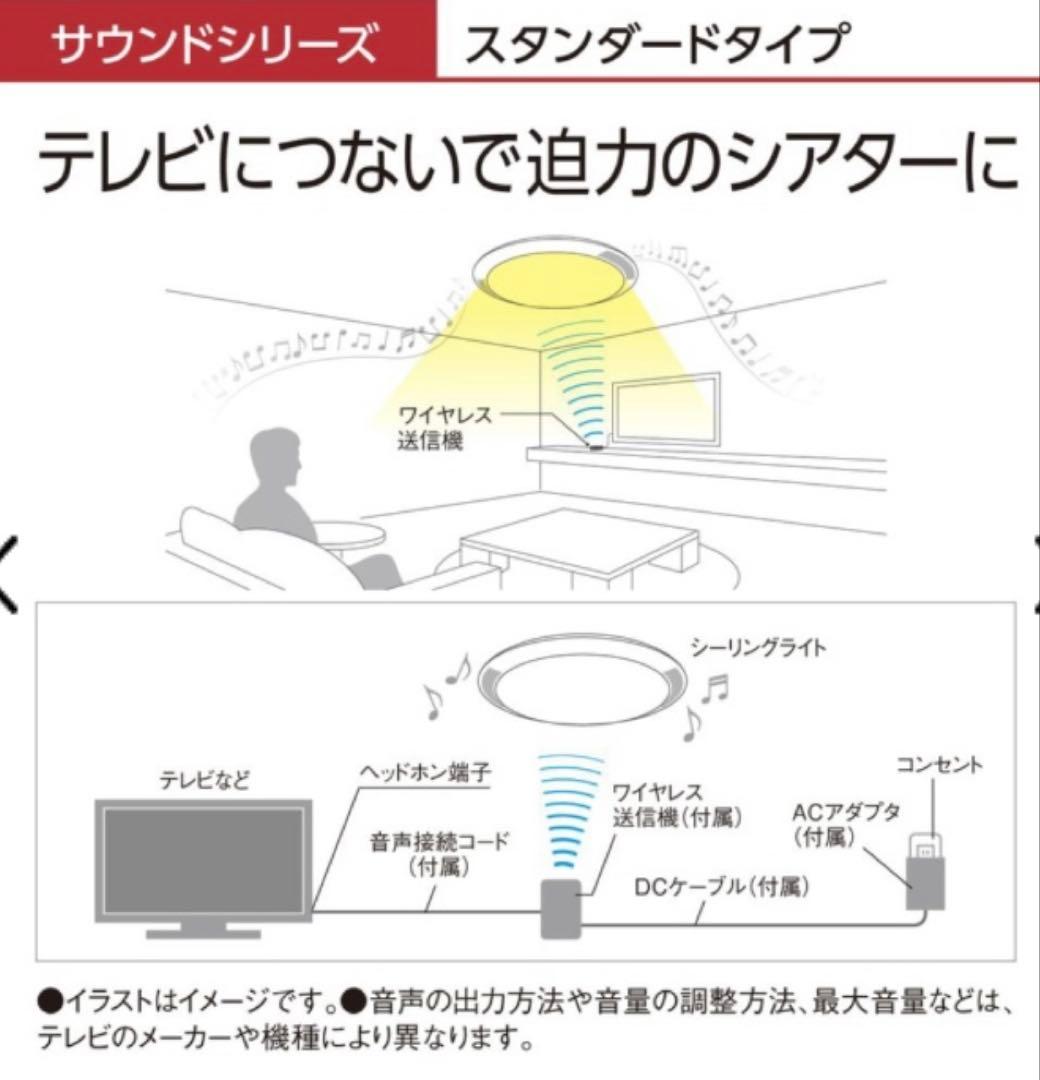 Panasonic スピーカー搭載 LEDシーリングライト12畳用 スマホで光