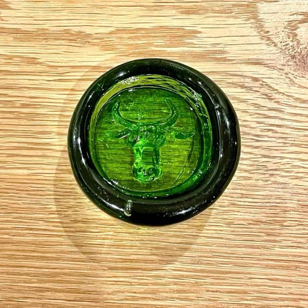 【希少】 Erik Hoglund 牛 灰皿 グリーン ボダ Boda 北欧