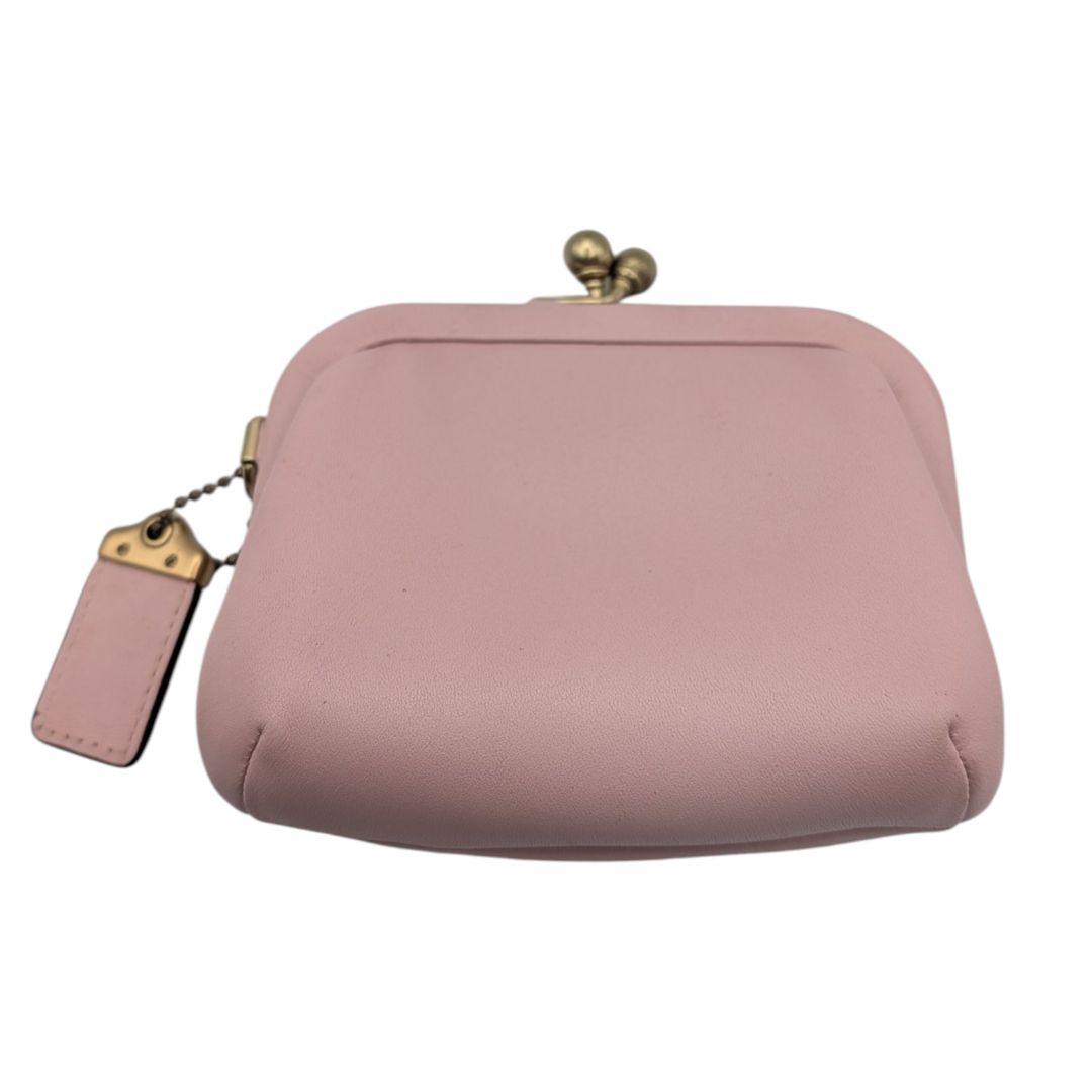 コーチ 68326 がま口 ケース キスロック ピンク COACH