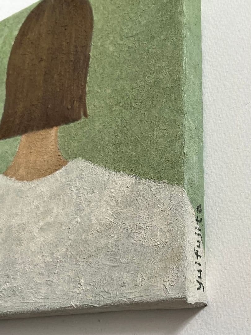 油彩画　切りっぱなしボブ