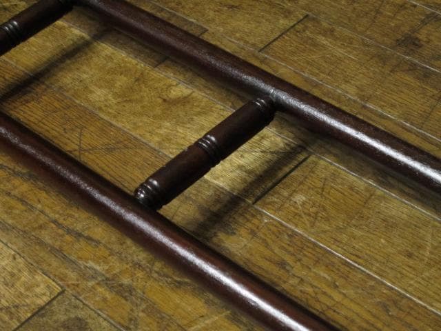 英国 イギリス アンティーク 挽物装飾 タオルスタンド/タオル掛け/ハンガー