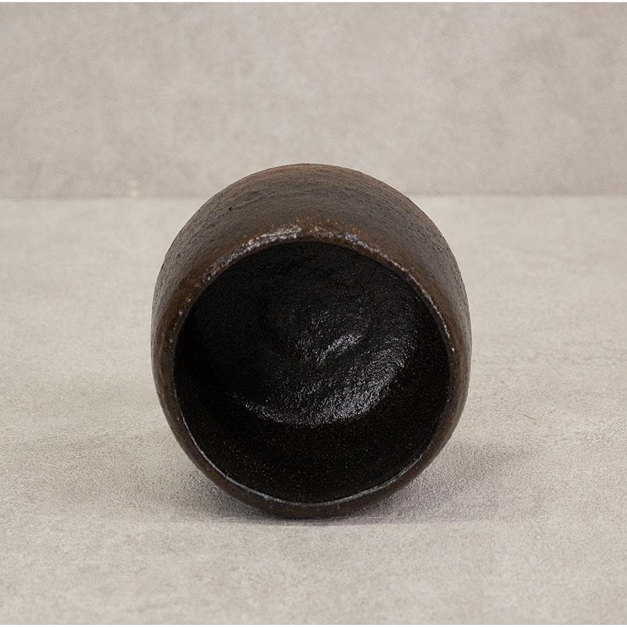 三代 佐々木昭楽 長次郎禿写し 黒楽茶碗 共箱 茶道具 抹茶茶碗