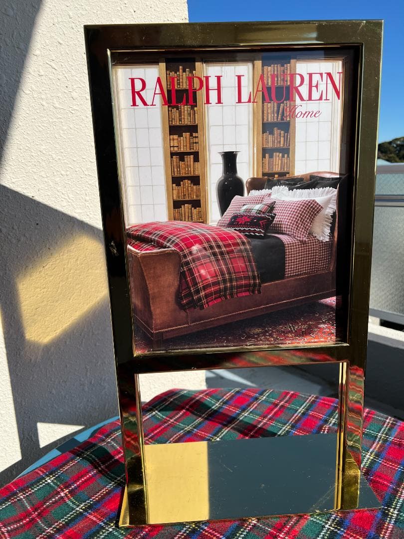 新品未使用 RALPH LAUREN  店内展示看板 高55横32幅15