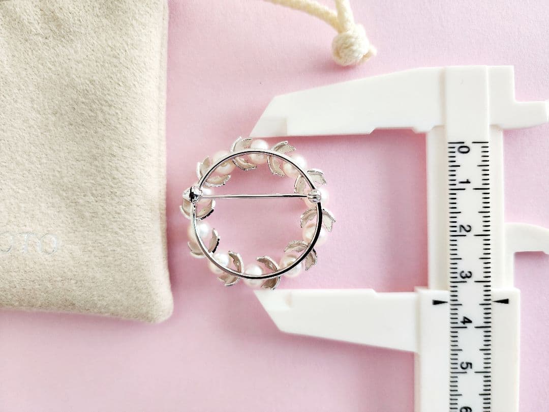 ミキモト ブローチ　ミキモト サークル ブローチ　ミキモト パール ブローチ