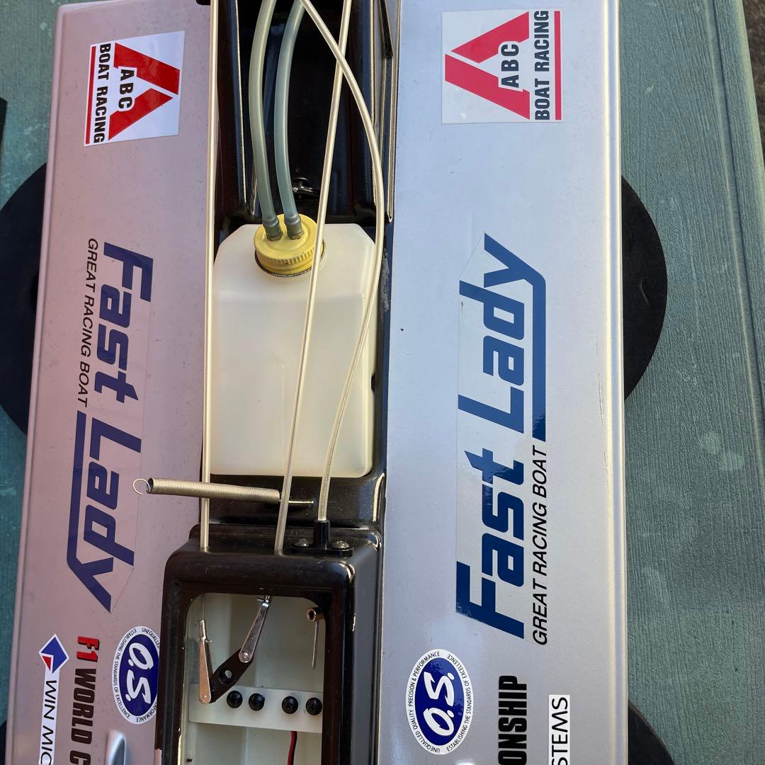 ABCホビー Fast Lady OS MAX XM船外機エンジン付 程度良品