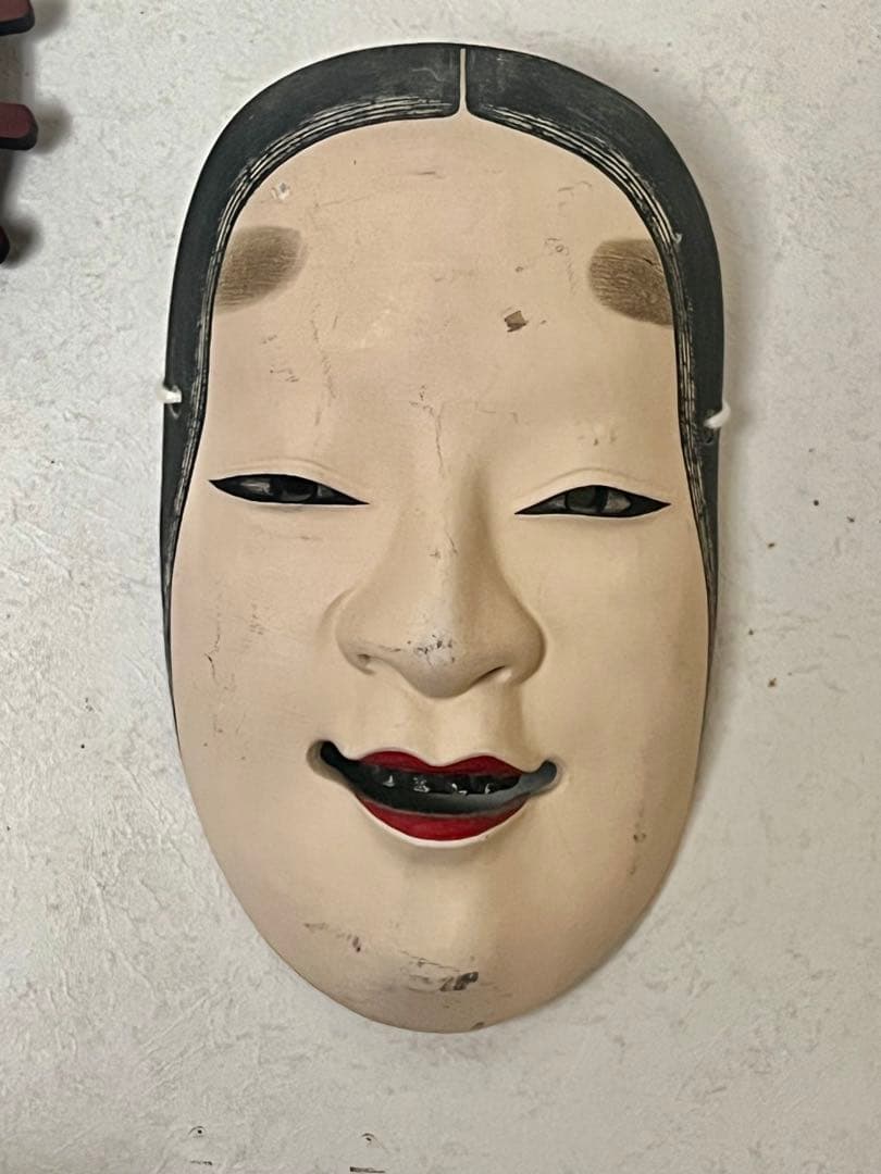能面 木彫り