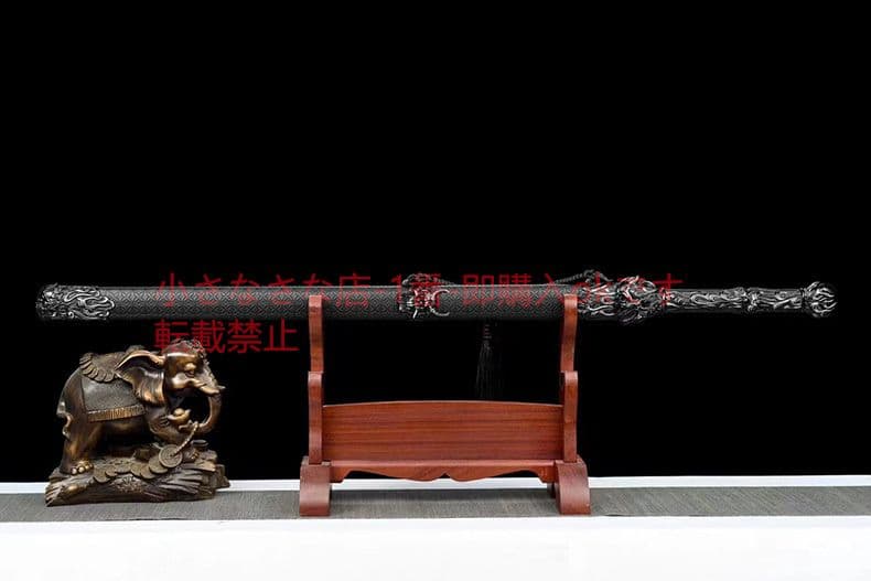 黒金古刀 古兵器 武具 刀装具 日本刀 模造刀 居合刀