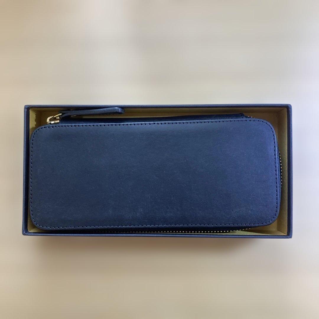 【新品】バハギア　ペンケース プエブロ　ネロ　ラウンドジップ
