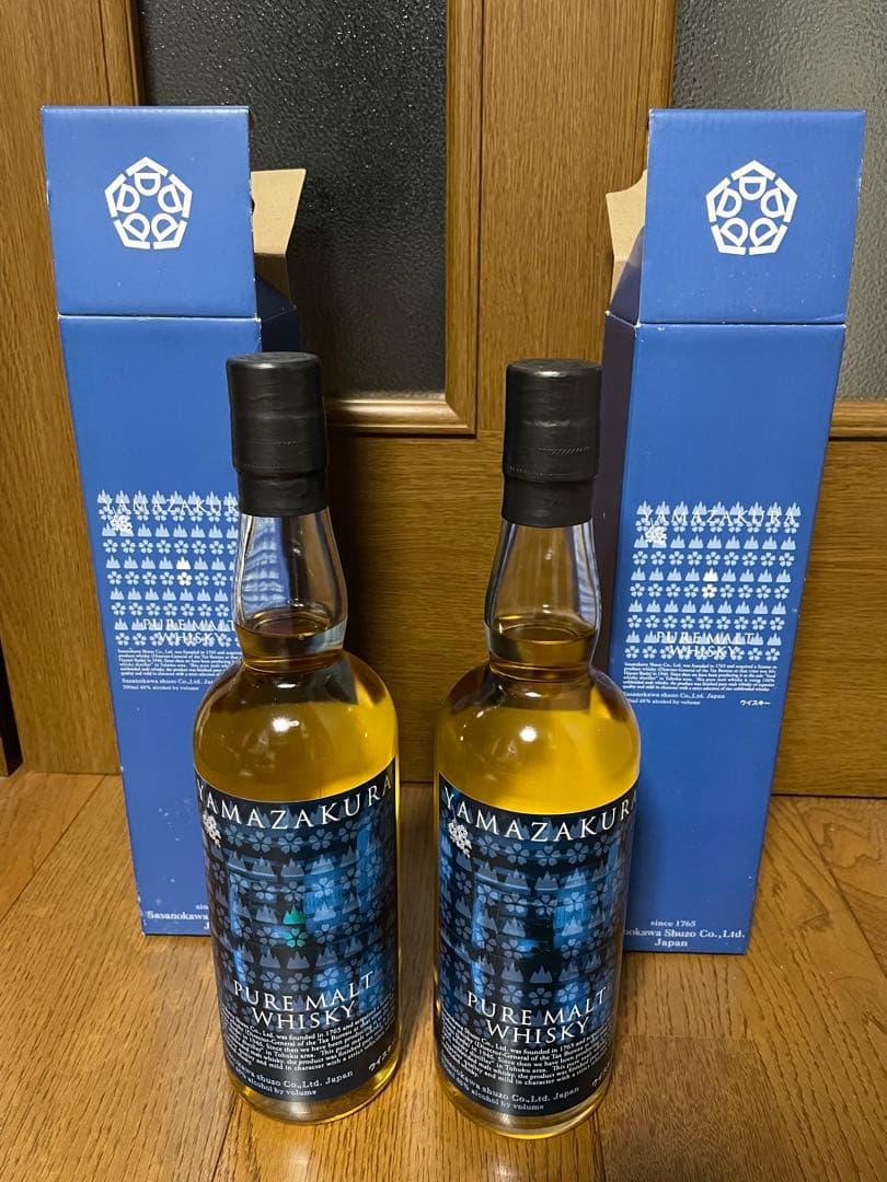 山桜 2本セット　笹の川酒造 48度 700ml 瓶 箱付