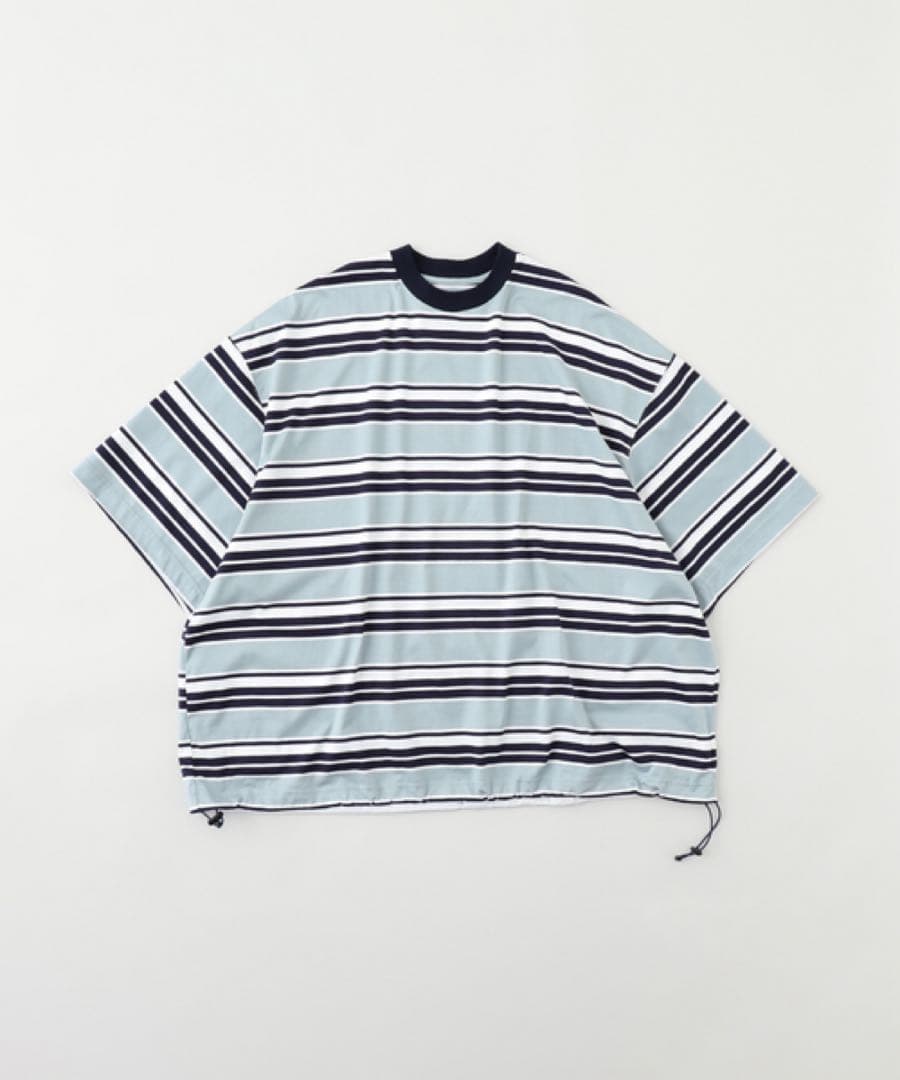 is-ness / イズネス BALLOON BORDER T-SHIRT