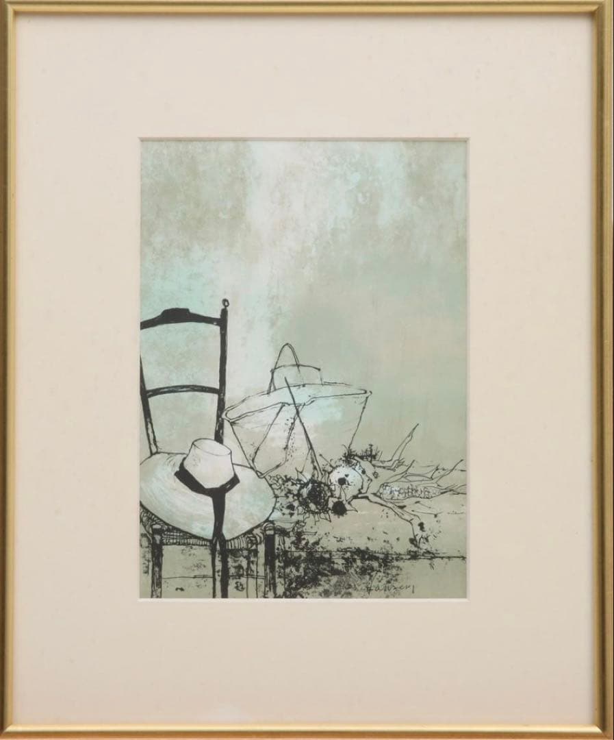 ジャン・ジャンセン 紙 リトグラフ 32×23cm 版上サイン有