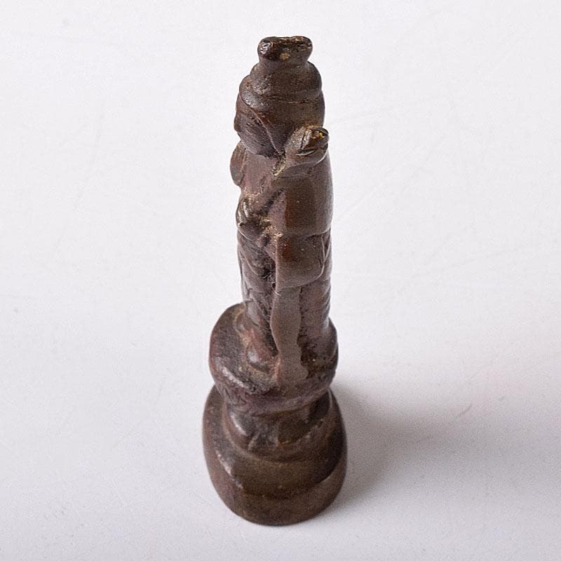 仏教美術　古銅　聖観音菩薩立像　懐中仏　仏像　C　7629
